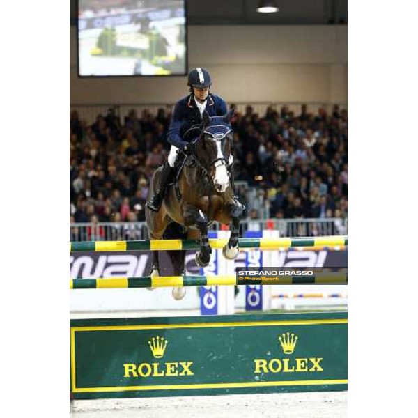 Natale Chiaudani jumps on Snai Seldana di Campalto during the Jumping Verona - Rolex Fei World Cup tm 2009 Verona, 8th nov. 2009 ph.Fieracavalli/Stefano Grasso