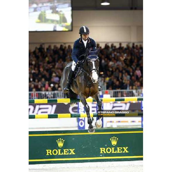 Natale Chiaudani jumps on Snai Seldana di Campalto during the Jumping Verona - Rolex Fei World Cup tm 2009 Verona, 8th nov. 2009 ph.Fieracavalli/Stefano Grasso