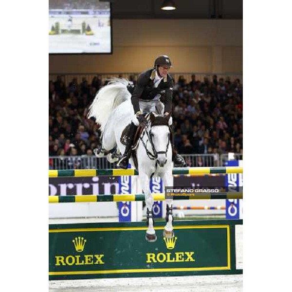 Kevin Staut jumps on Silvana during the Jumping Verona - Rolex Fei World Cup tm 2009 Verona, 8th nov. 2009 ph.Fieracavalli/Stefano Grasso