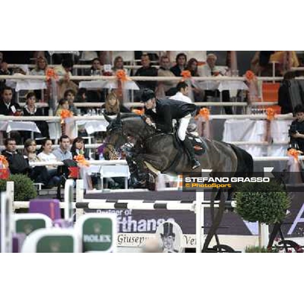 Gilbert Bockmann on No Father\'s Girl Jumping Verona - Rolex Fei World Cup tm 2009 Verona, 8th nov. 2009 ph. Fieracavalli/Stefano Grasso