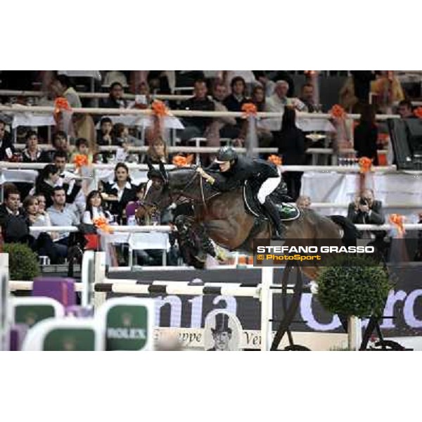 Francesca Capponi on Stallone Jumping Verona - Rolex Fei World Cup tm 2009 Verona, 8th nov. 2009 ph. Fieracavalli/Stefano Grasso