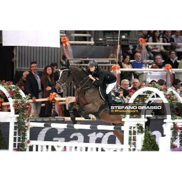 Francesca Capponi on Stallone Jumping Verona - Rolex Fei World Cup tm 2009 Verona, 8th nov. 2009 ph. Fieracavalli/Stefano Grasso