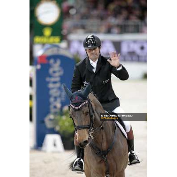 Giuseppe d\' Onofrio on Landzeu 2 Jumping Verona - Rolex Fei World Cup tm 2009 Verona, 8th nov. 2009 ph. Fieracavalli/Stefano Grasso