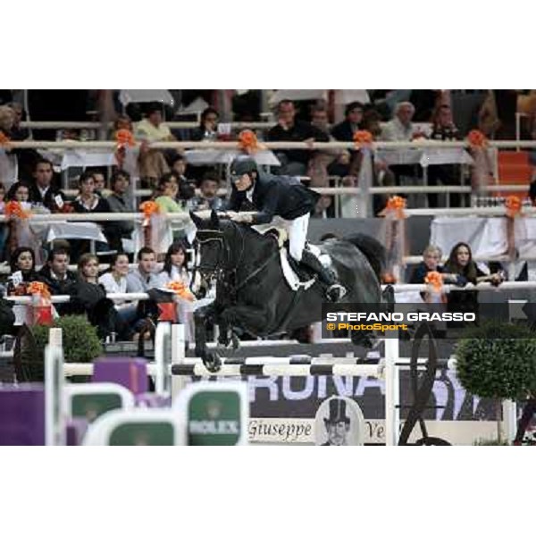 Giuseppe Rolli on Jericho de la Vie Jumping Verona - Rolex Fei World Cup tm 2009 Verona, 8th nov. 2009 ph. Fieracavalli/Stefano Grasso