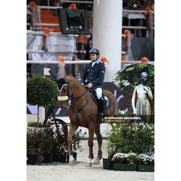 Gianni Govoni on Joyau d\' Opal Jumping Verona - Rolex Fei World Cup tm 2009 Verona, 8th nov. 2009 ph. Fieracavalli/Stefano Grasso