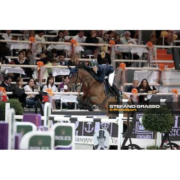 Julien Epaillard on Latina du Pitray Jumping Verona - Rolex Fei World Cup tm 2009 Verona, 8th nov. 2009 ph. Fieracavalli/Stefano Grasso
