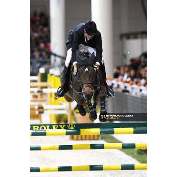 Gilbert Bockmann on No Father\'s Girl Jumping Verona - Rolex Fei World Cup tm 2009 Verona, 8th nov. 2009 ph. Fieracavalli/Stefano Grasso