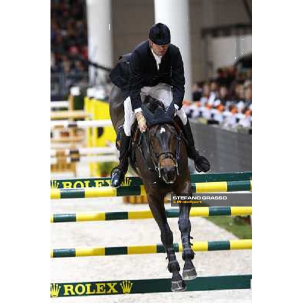 Gilbert Bockmann on No Father\'s Girl Jumping Verona - Rolex Fei World Cup tm 2009 Verona, 8th nov. 2009 ph. Fieracavalli/Stefano Grasso