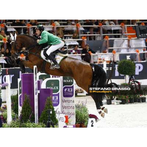 Gerfried Puck on 11th Bleeker Jumping Verona - Rolex Fei World Cup tm 2009 Verona, 8th nov. 2009 ph. Fieracavalli/Stefano Grasso