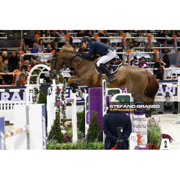 Geir Gulliksen on L\' Espoir Jumping Verona - Rolex Fei World Cup tm 2009 Verona, 8th nov. 2009 ph. Fieracavalli/Stefano Grasso