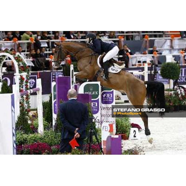Tina Lund on A DUR R Jumping Verona - Rolex Fei World Cup tm 2009 Verona, 8th nov. 2009 ph. Fieracavalli/Stefano Grasso