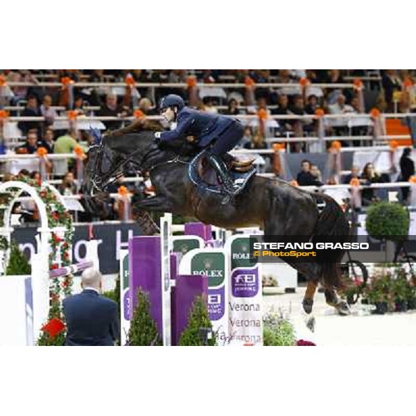 Emilio Bicocchi on Jeckerson Kapitol d\' Argonne Jumping Verona - Rolex Fei World Cup tm 2009 Verona, 8th nov. 2009 ph. Fieracavalli/Stefano Grasso