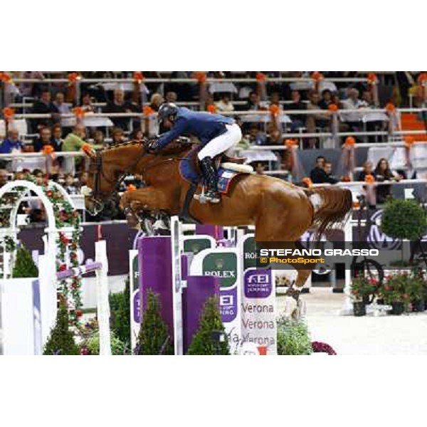 Juan Carlos Garcia on Hamlton de Perhet Jumping Verona - Rolex Fei World Cup tm 2009 Verona, 8th nov. 2009 ph. Fieracavalli/Stefano Grasso