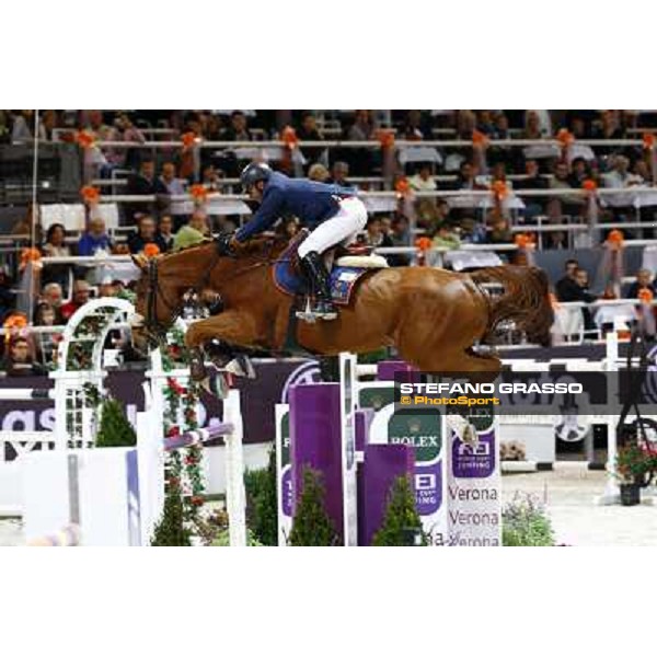Juan Carlos Garcia on Hamlton de Perhet Jumping Verona - Rolex Fei World Cup tm 2009 Verona, 8th nov. 2009 ph. Fieracavalli/Stefano Grasso