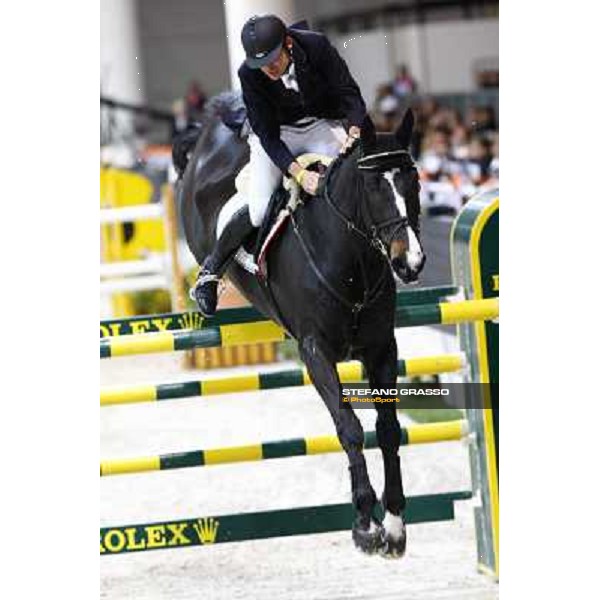 Giuseppe Rolli on Jericho de La Vie Jumping Verona - Rolex Fei World Cup tm 2009 Verona, 8th nov. 2009 ph. Fieracavalli/Stefano Grasso
