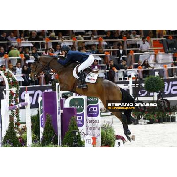 Lauren Hough on Quick Study Jumping Verona - Rolex Fei World Cup tm 2009 Verona, 8th nov. 2009 ph. Fieracavalli/Stefano Grasso