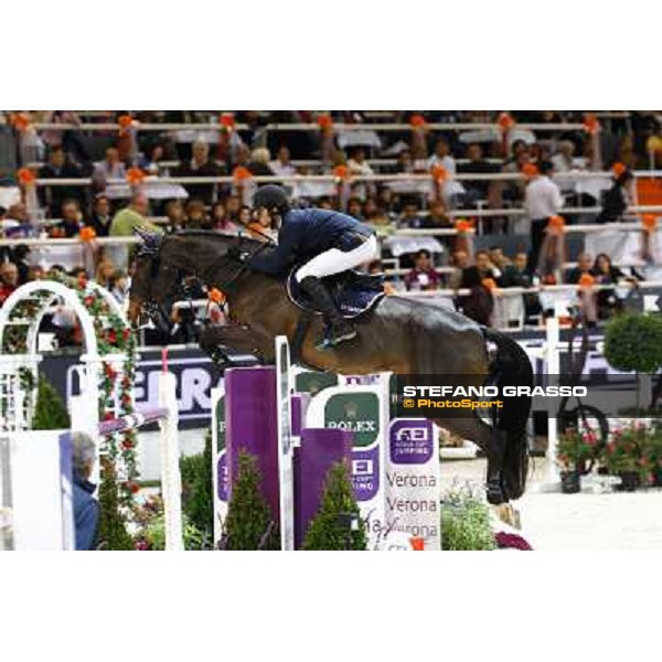 Natale Chiaudani on Snai Seldana di Campalto Jumping Verona - Rolex Fei World Cup tm 2009 Verona, 8th nov. 2009 ph. Fieracavalli/Stefano Grasso