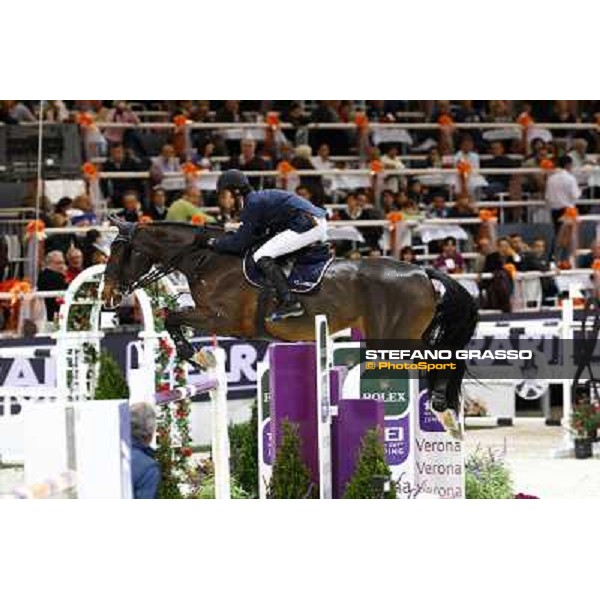 Natale Chiaudani on Snai Seldana di Campalto Jumping Verona - Rolex Fei World Cup tm 2009 Verona, 8th nov. 2009 ph. Fieracavalli/Stefano Grasso