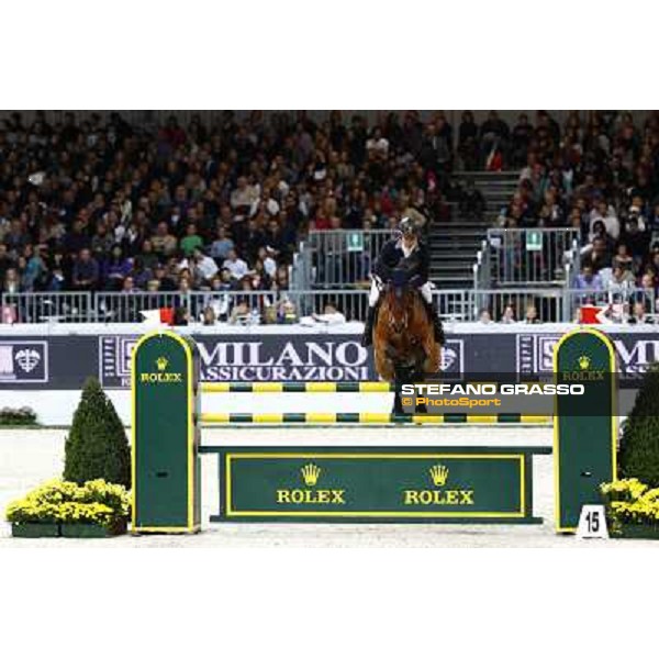 Julien Epaillard on Latina du Pitray Jumping Verona - Rolex Fei World Cup tm 2009 Verona, 8th nov. 2009 ph. Fieracavalli/Stefano Grasso