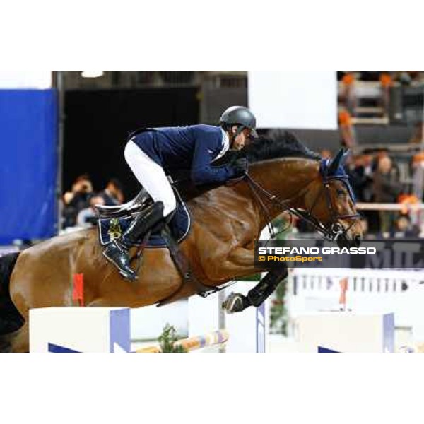 Julien Epaillard on Latina du Pitray Jumping Verona - Rolex Fei World Cup tm 2009 Verona, 8th nov. 2009 ph. Fieracavalli/Stefano Grasso