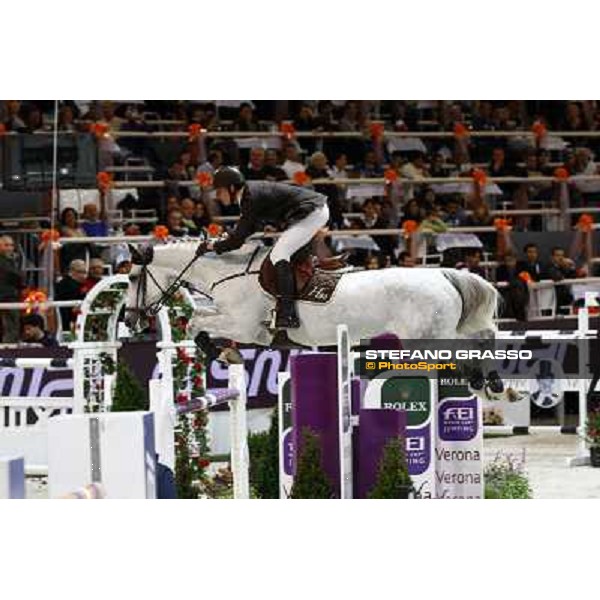 Kevin Staut on Silvana Jumping Verona - Rolex Fei World Cup tm 2009 Verona, 8th nov. 2009 ph. Fieracavalli/Stefano Grasso