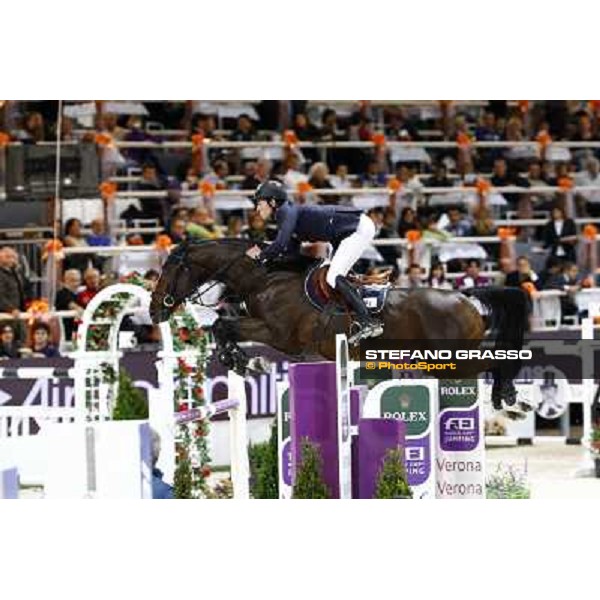Steve Guerdat on Tresor V Jumping Verona - Rolex Fei World Cup tm 2009 Verona, 8th nov. 2009 ph. Fieracavalli/Stefano Grasso
