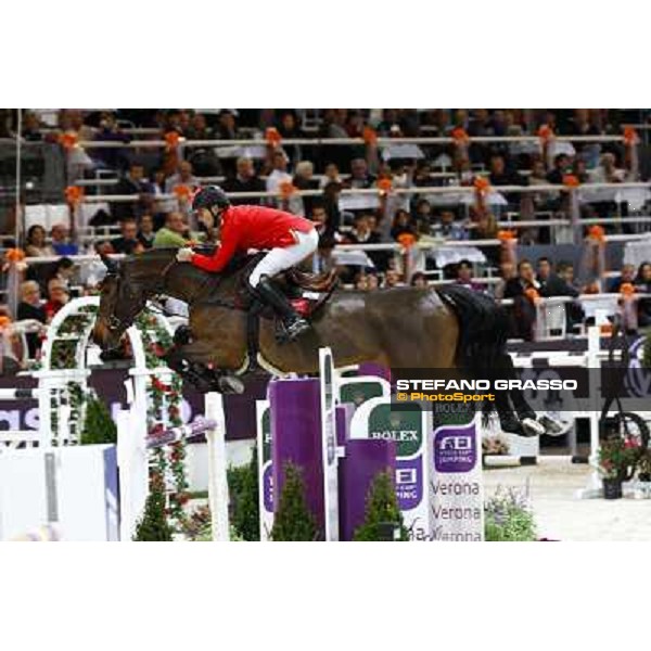 Pius Schwizer on Carlina Jumping Verona - Rolex Fei World Cup tm 2009 Verona, 8th nov. 2009 ph. Fieracavalli/Stefano Grasso