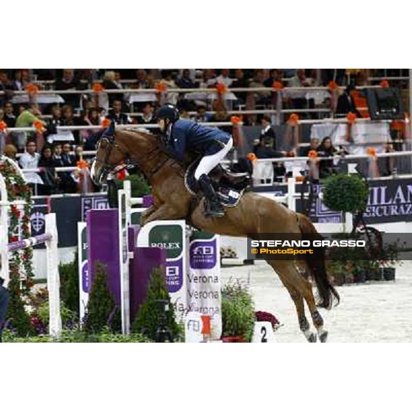 Simon Delestre on Melodie Ardente Jumping Verona - Rolex Fei World Cup tm 2009 Verona, 8th nov. 2009 ph. Fieracavalli/Stefano Grasso