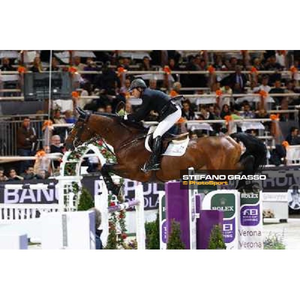 Eric Lamaze on Ultra Boy Jumping Verona - Rolex Fei World Cup tm 2009 Verona, 8th nov. 2009 ph. Fieracavalli/Stefano Grasso