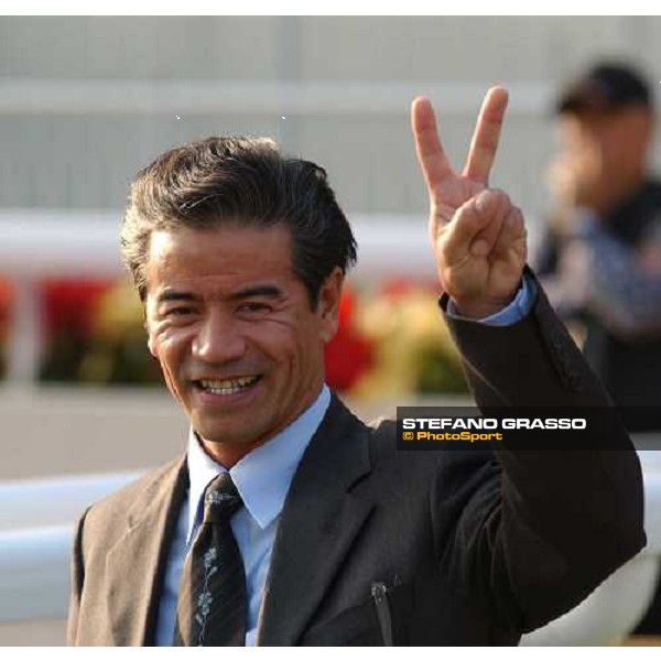 Antonio Cruz trainer of two times winner horses at Sha Tin on 14-12-03 ph. Stefano Grasso