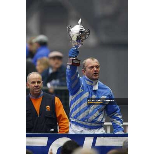 Andrea Baccan nickname Pucci, after winning the demo race at San Siro Milan San Siro, 15th nov. 2009 ph. Stefano Grasso