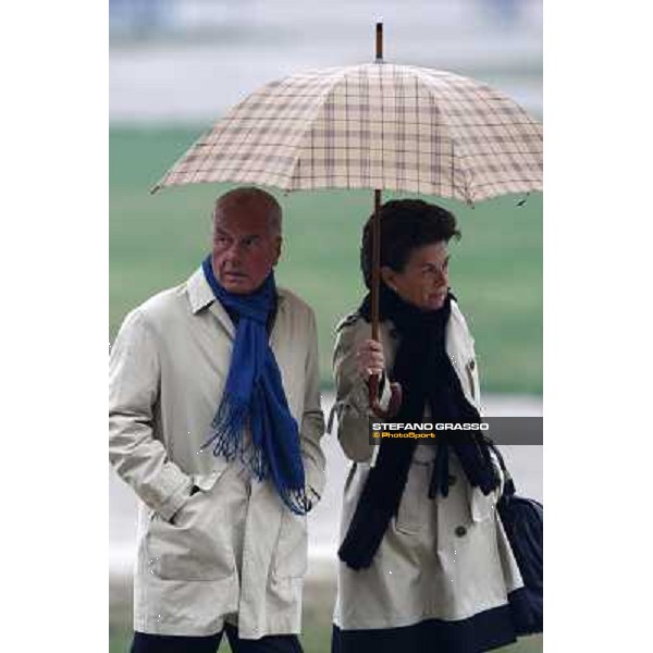 Laura and Cesare Meli pictured at San Siro Milan San Siro, 15th nov. 2009 ph. Stefano Grasso