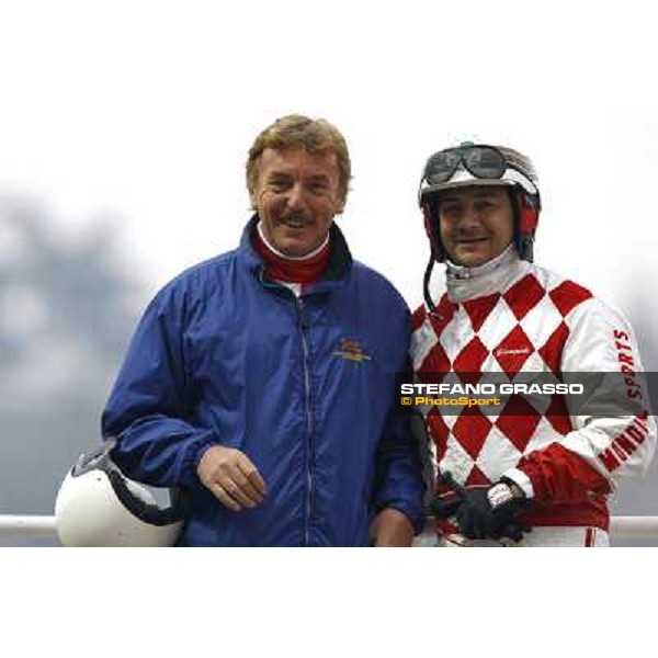 Giampaolo Minnucci and Zib“ Boniek pictured at San Siro Milan San Siro, 15th nov. 2009 ph. Stefano Grasso