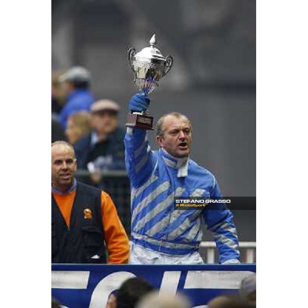 Andrea Baccan nickname Pucci, after winning the demo race at San Siro Milan San Siro, 15th nov. 2009 ph. Stefano Grasso