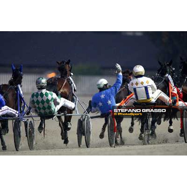 Edoardo Baldi with Mysia Mb wins the Gran Premio delle Aste Filly Milan San Siro, 15th nov. 2009 ph. Stefano Grasso