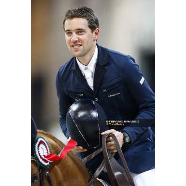 Simon Delestre pictured at Fieracavalli 2009 after winnign the Prix nr.3 on Melodie Ardente Verona, 7th nov. 2009 ph. Fieracavalli/StefanoGrasso