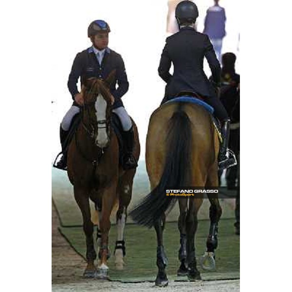 Giulia Martinengo on Loro Piana Chammartin and Gianni Govoni on Toscane Jumping Verona - Rolex Fei Wolrd Cup tm 2009 Fieracavalli Verona, 7th nov. 2009 ph. Fieracavalli/Stefano Grasso