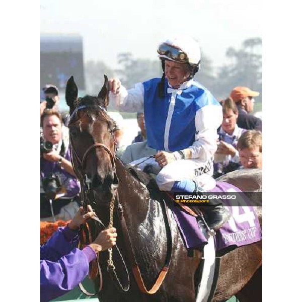 Julie Kronos with Halfbrided Los Angeles 25 october 2003 - Breeders\' Cup ph. Stefano Grasso