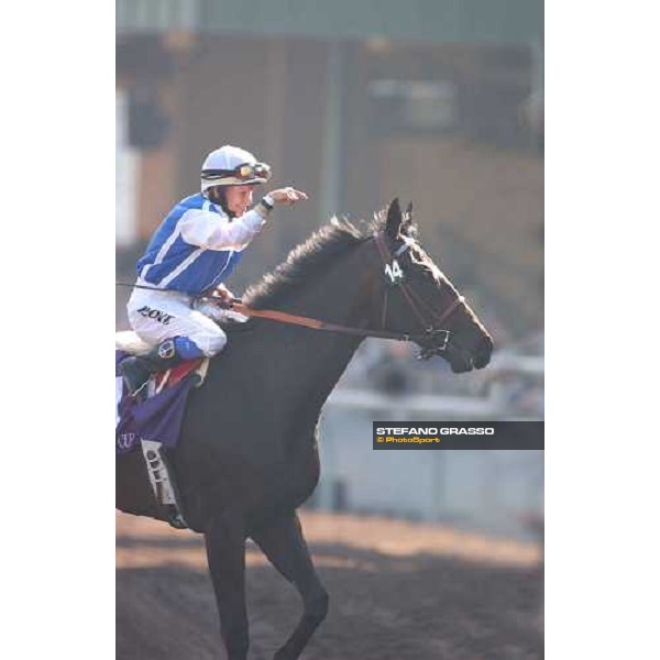 Julie Kronos with Halfbrided Los Angeles 25 october 2003 - Breeders\' Cup ph. Stefano Grasso