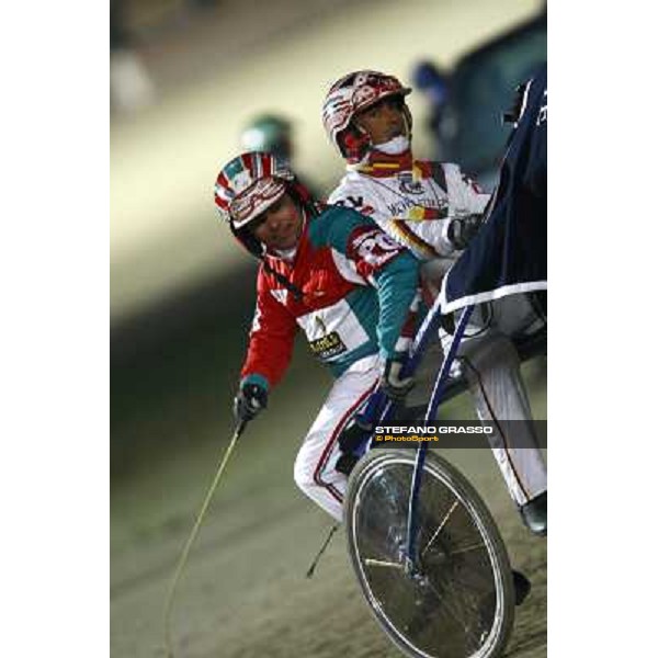 Pietro Gubellini and Roberrto Vecchione with island Effe after winning the final of the Gran Premio Mario Locatelli Milan San Siro, 24th january 2010 ph. Stefano Grasso