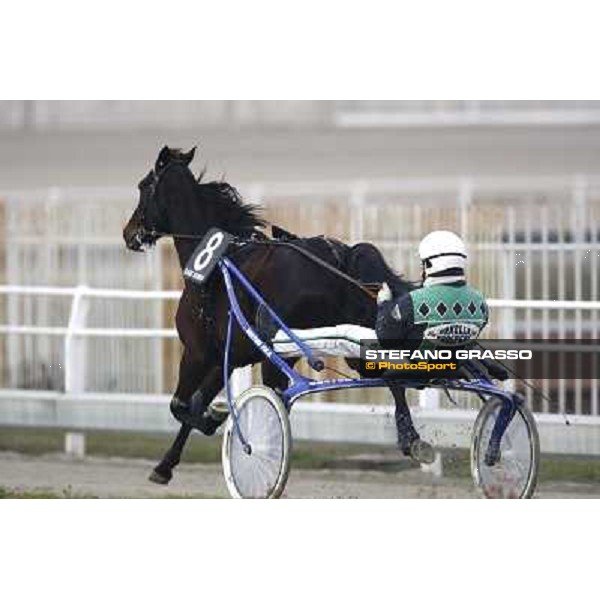 Enrico Bellei warming up with L\' Italiano before the Final of the Gran Premio Mario Locatelli Milan San Siro, 24th january 2010 ph. Stefano Grasso