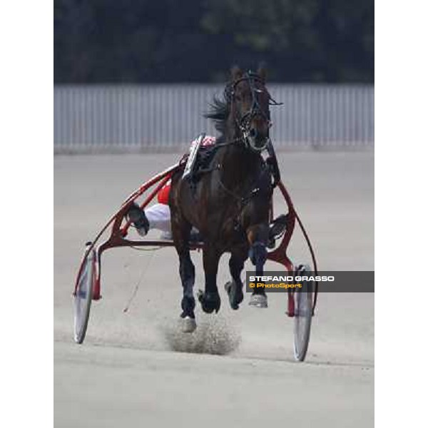 Pietro Gubellini warming up with Le Touquet before the Final of the Gran Premio Mario Locatelli Milan San Siro, 24th january 2010 ph. Stefano Grasso
