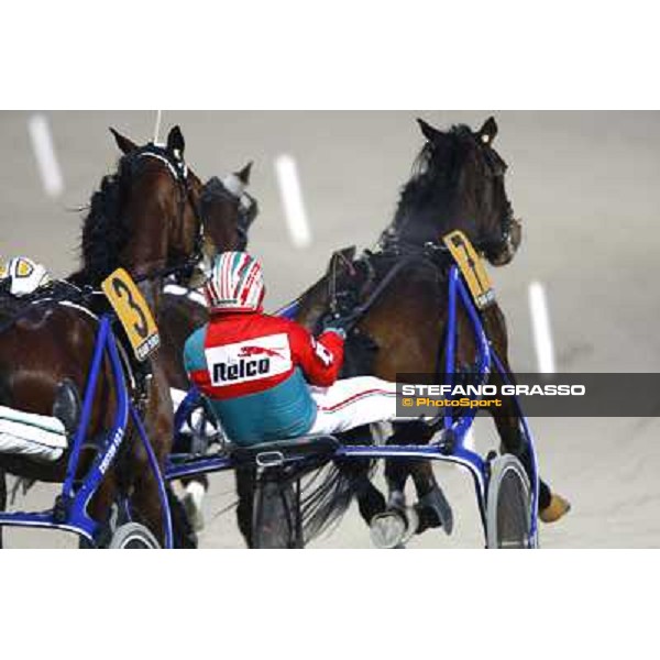 Pietro Gubellini with Monza turns the bend followed by Materazzi Ok during the Premio Westgate Crown Milan San Siro, 24th january 2010 ph. Stefano Grasso