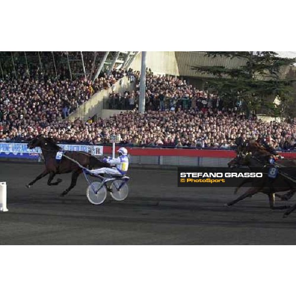 Varenne wins the Grand Prix d\' Amerique 2001 Paris Vincennes, 28th january 2001 ph. Stefano Grasso