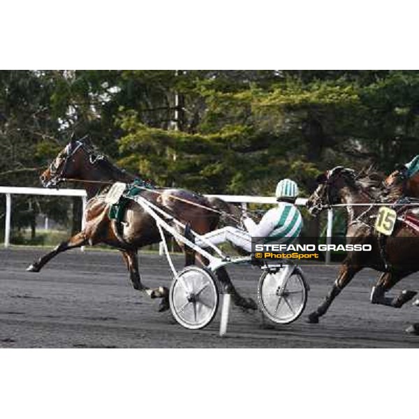 Sebastien Ernault with Oyonnax wins the Prix d\' Amerique Marionnaud beating Quaker Jet and Meaulnes du Corta Paris Vincennes, 31st january 2010 ph.Stefano Grasso