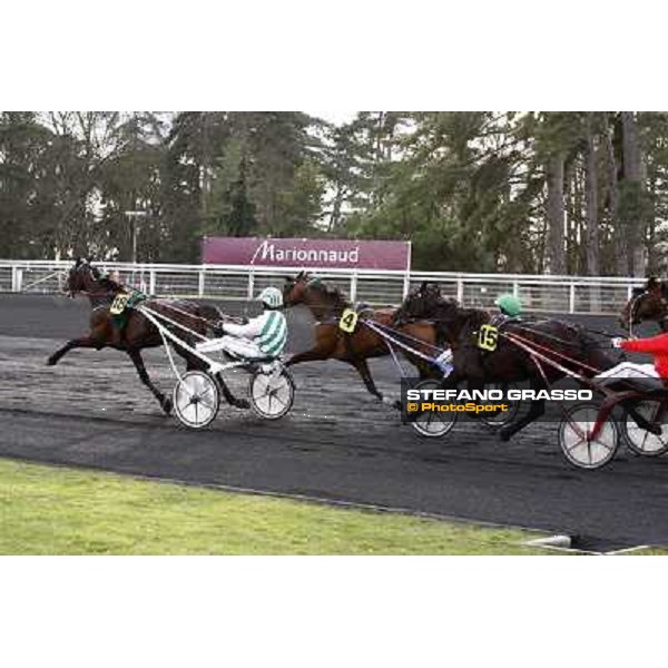 Sebastien Ernault with Oyonnax wins the Prix d\' Amerique Marionnaud beating Quaker Jet and Meaulnes du Corta Paris Vincennes, 31st january 2010 ph.Stefano Grasso