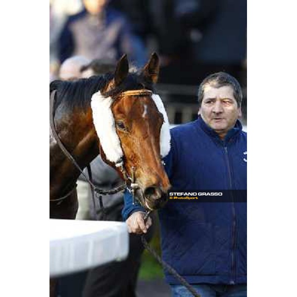 Luci a Capannelle with his groom after winning the Premio Criterium d\' Inverno Rome, 7th february 2010 ph. Stefano Grasso