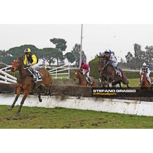 Le Plessis leads followed by Frammassone during the 60.a Gran Corsa Siepi di Roma Roma, 14th february 2010 ph. Stefano Grasso