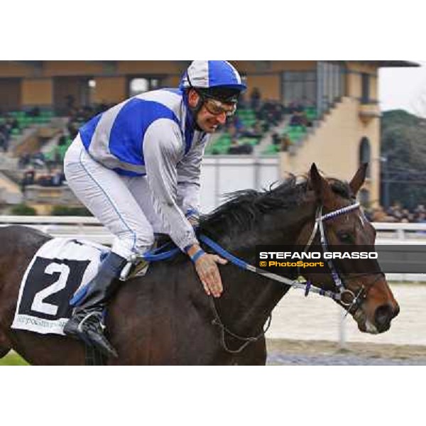 Dirk Fuhrmann on Frammassone wins the 60.a Gran Corsa Siepi di Roma Roma, 14th february 2010 ph. Stefano Grasso