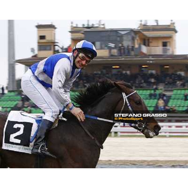 Dirk Fuhrmann on Frammassone wins the 60.a Gran Corsa Siepi di Roma Roma, 14th february 2010 ph. Stefano Grasso